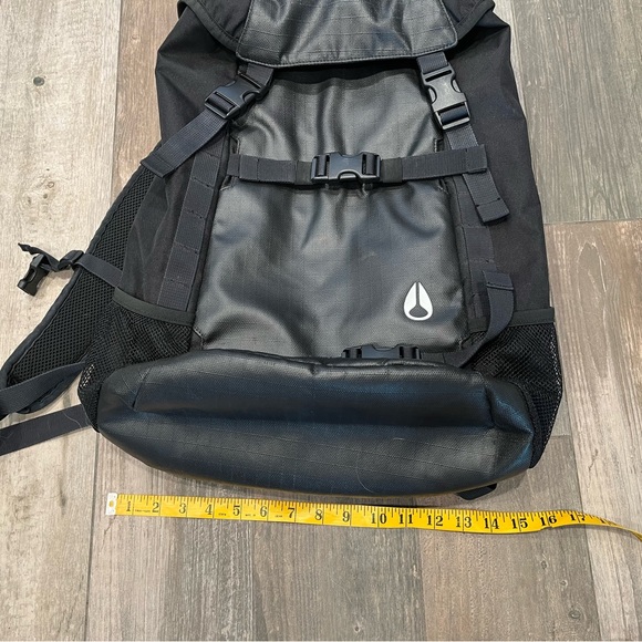 NIXON Landlock II All Black Polyester Backpack Computer padded - Picture 2 of 7